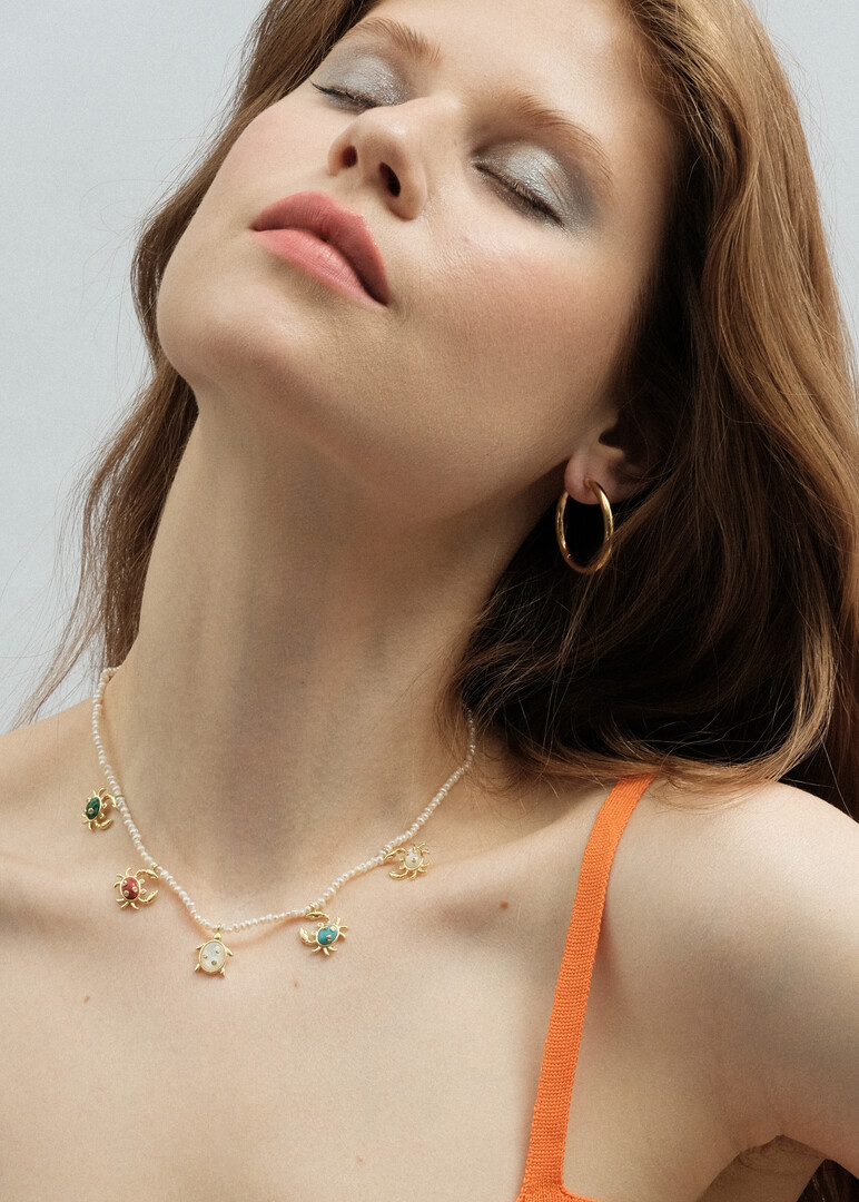 Позолоченные серебряные серьги Classic Hoop Large