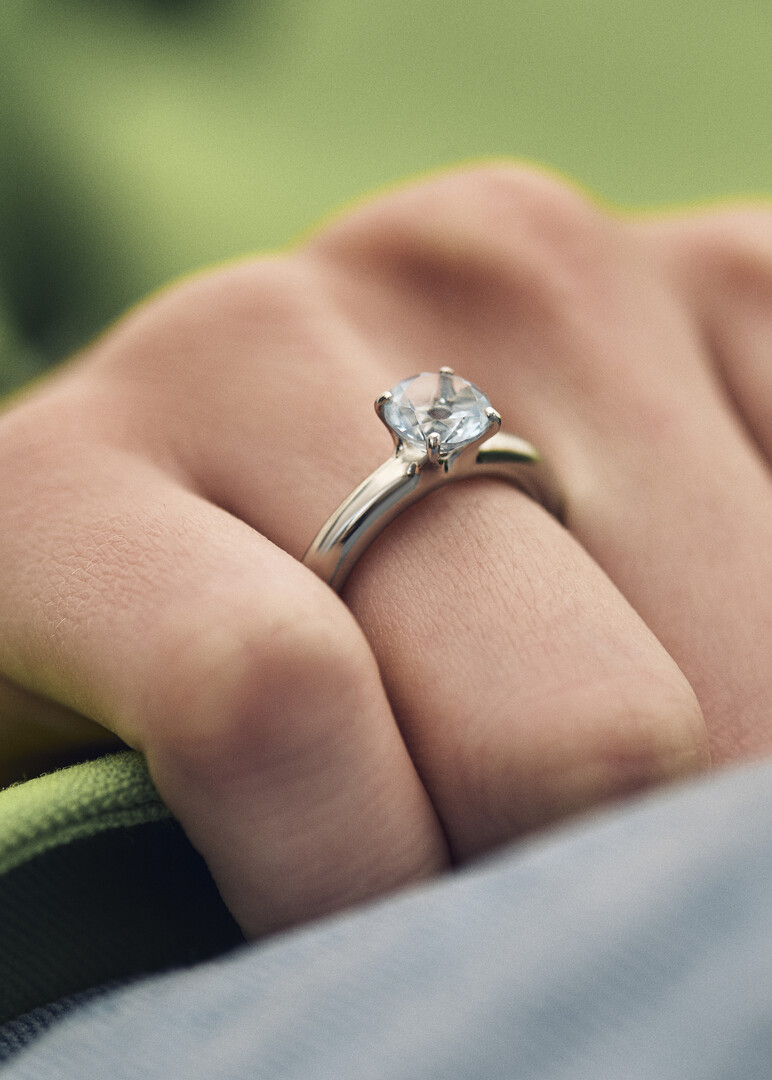 Cartoon ring Baby с топазом