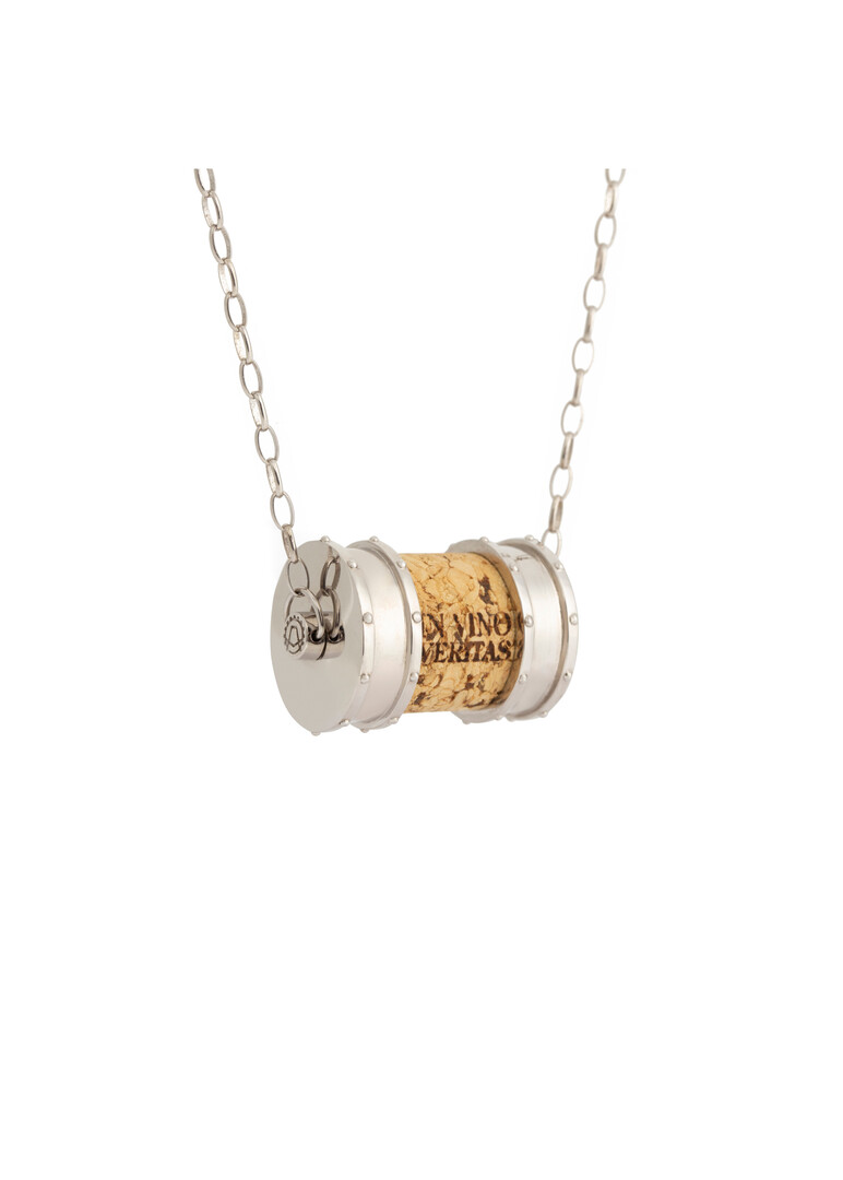 CORK silver "Barrel" pendant