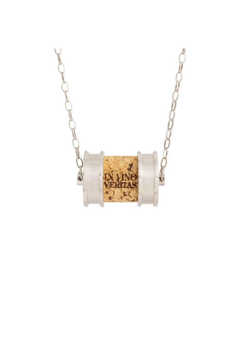 CORK silver "Barrel" pendant