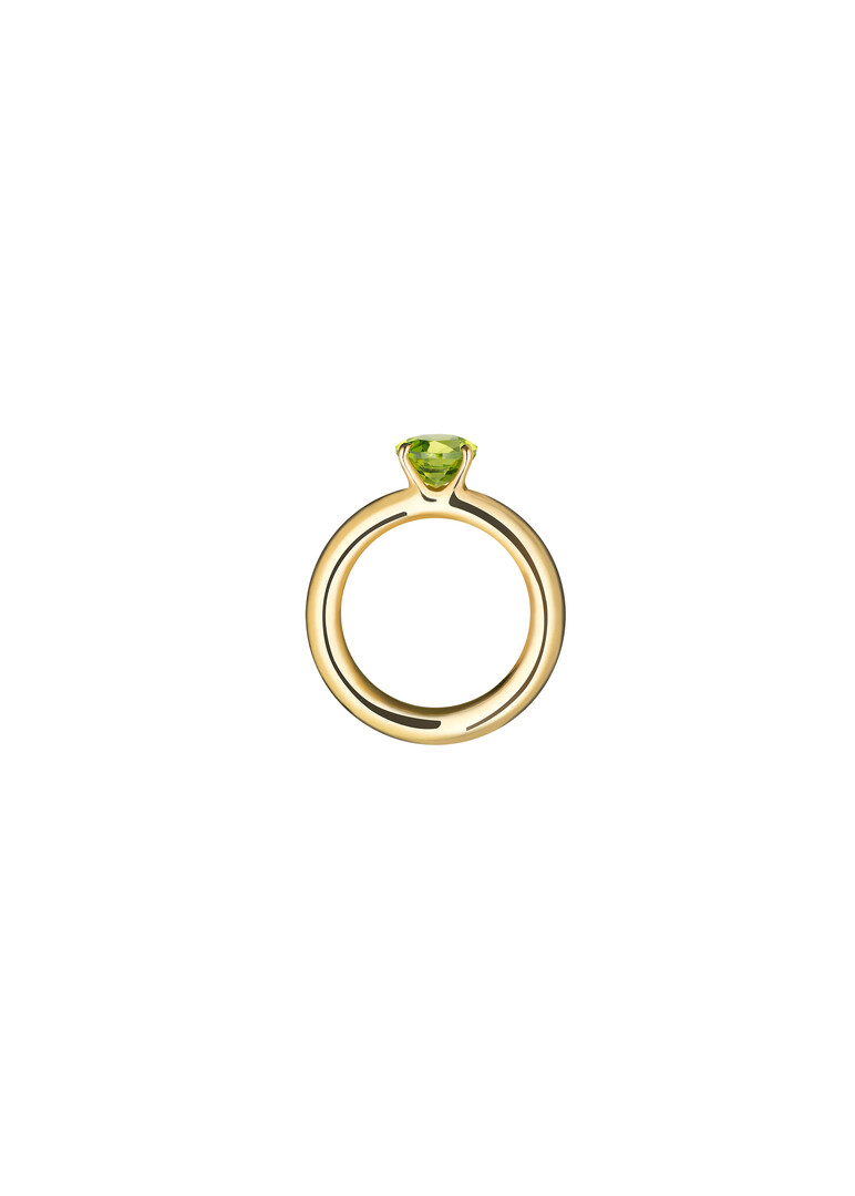 Cartoon ring Baby с хризолитом