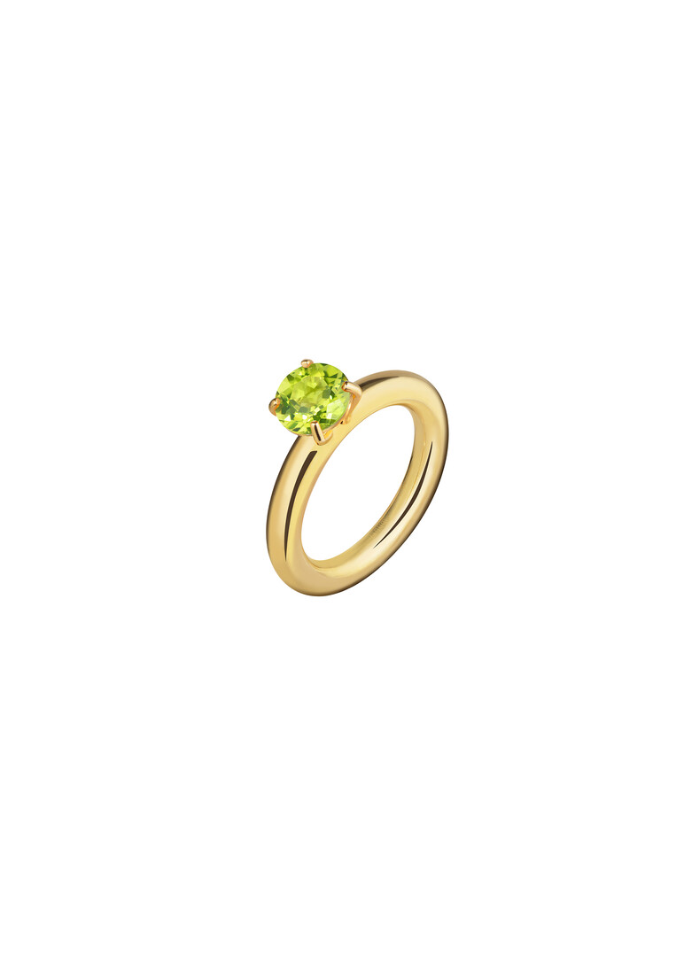 Cartoon ring Baby с хризолитом