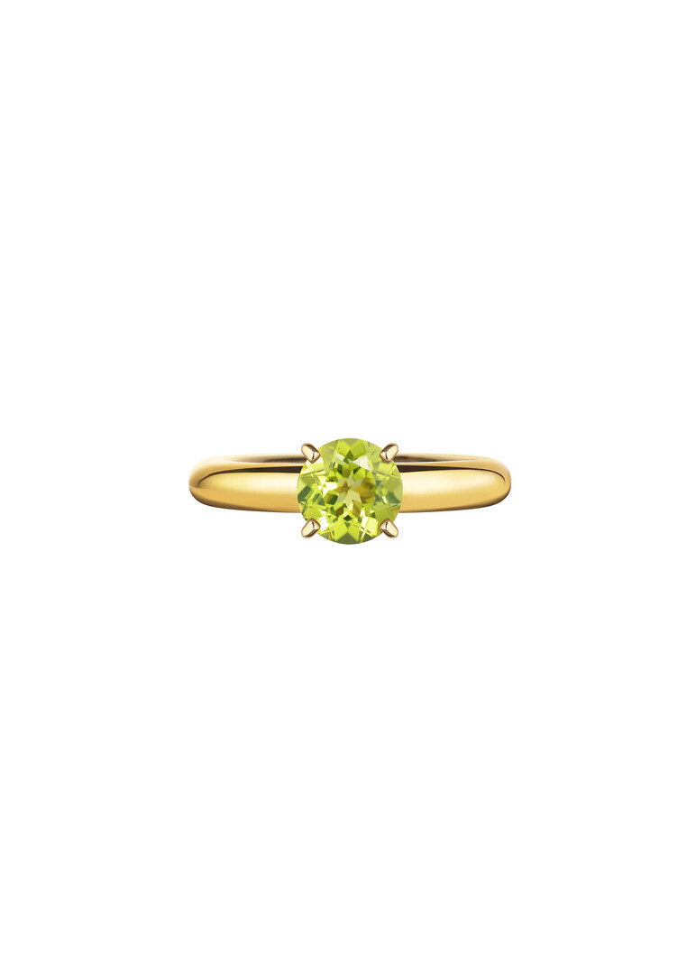Cartoon ring Baby с хризолитом