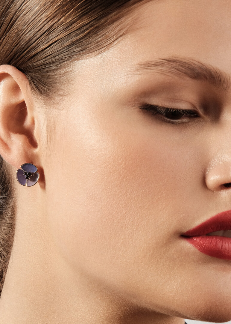 Earrings in white gold with diamonds DEEP OCEAN