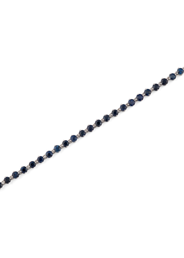 White gold bracelet with sapphires LA RIVIERE- TENNIS