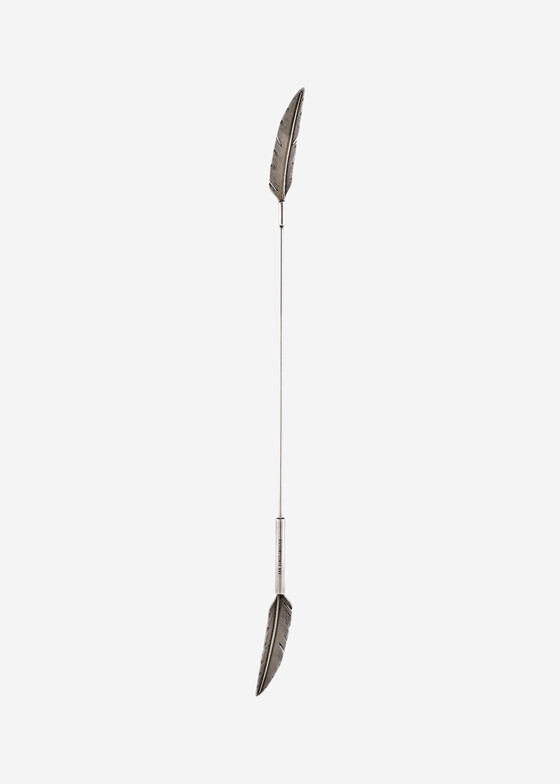 Броши Ann Demeulemeester Серебристая брошь LORNS с пером