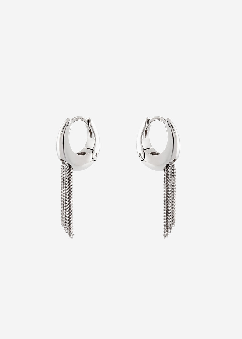 Серьги из серебра Flare