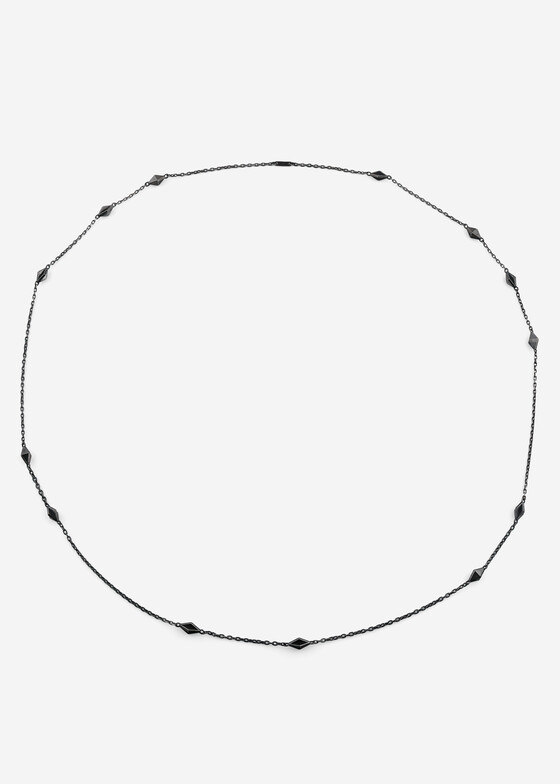Колье-цепи CROSS Черненое колье-цепь из серебра Cross