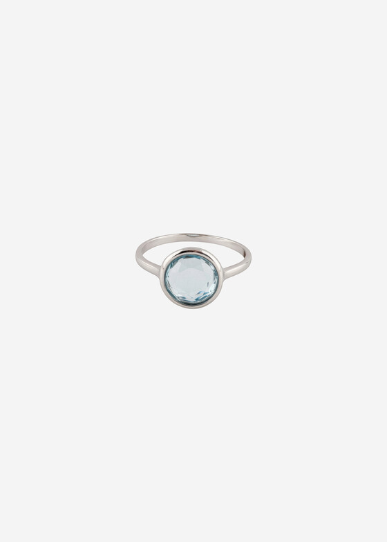 Кольца с крупной вставкой Wisteria Gems Кольцо из серебра с голубым топазом