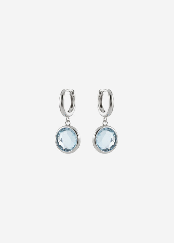 Серьги средней длины Wisteria Gems Серьги из серебра с голубым топазом
