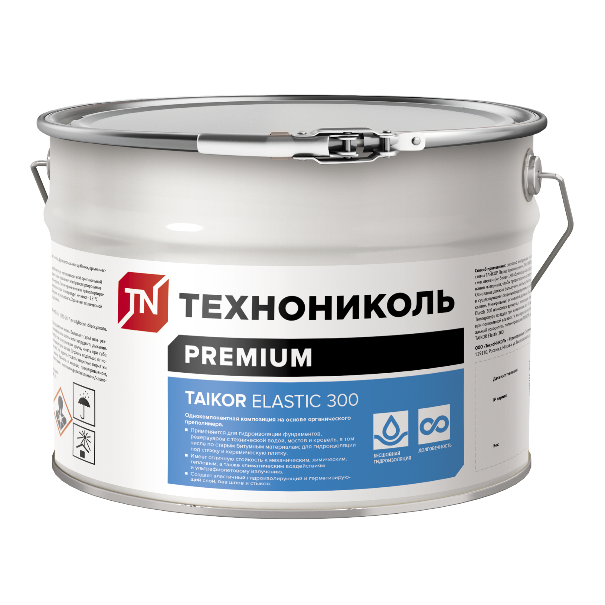 TAIKOR Elastic 300 Полимерная композиция для бесшовной эластичной гидроизоляции