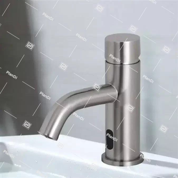 Brushed Nickel Commercial Automatic Motion Touchless Faucet