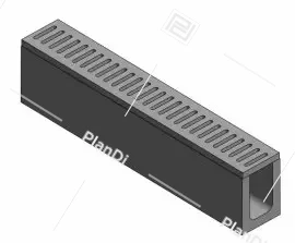 Лоток водоотводный бетонный GRENT BetoT DN100