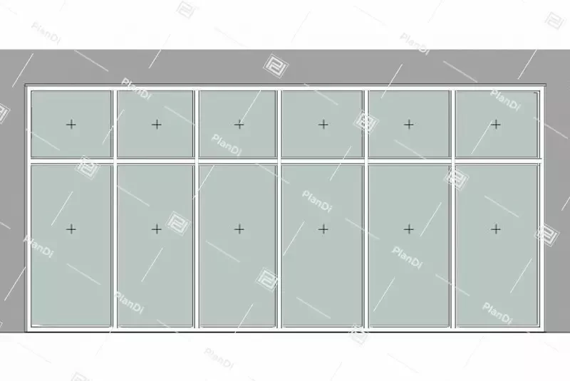 Противопожарная стеклянная перегородка EIW-60 (сп 43мм)