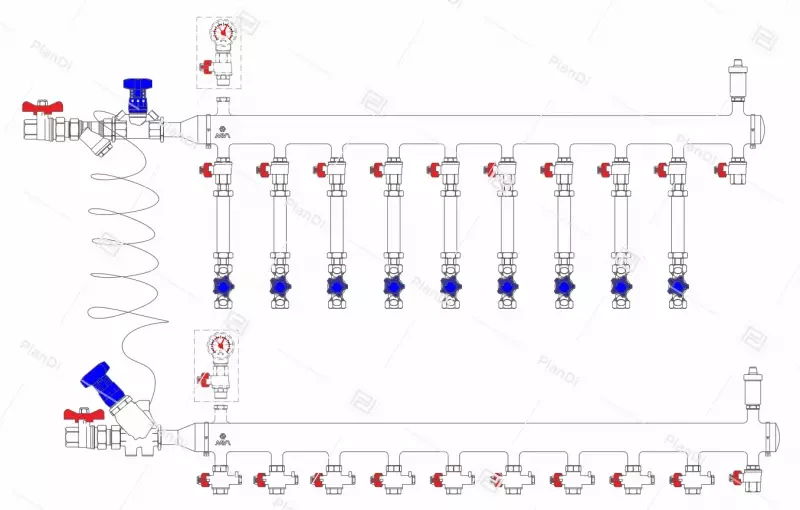 Узел коллекторный MF1-50S-25L-9-15-P(M)A