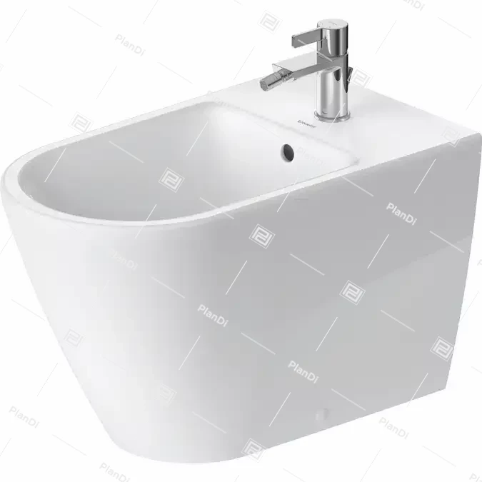 D-Neo Floorstanding bidet White High Gloss 650 mm - 229410