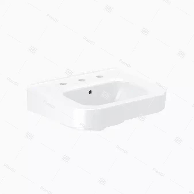 SS 3806 Vitreous China Wall-Mounted Ledgeback Lavatory