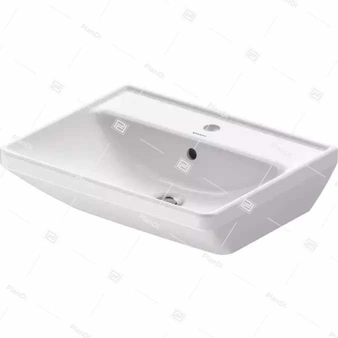 D-Neo Washbasin White High Gloss 550 mm - 236655