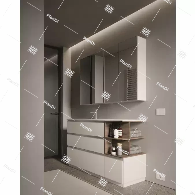 Double-sided mirror wall units H. 70