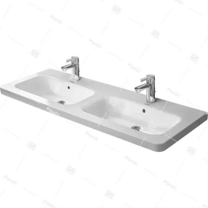 DuraStyle Double washbasin, double furniture washbasin 233813