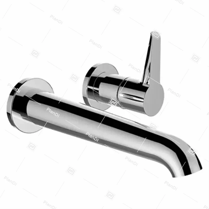 Pure, Wall-mounted mixer, Projection 180 mm, fixed spout