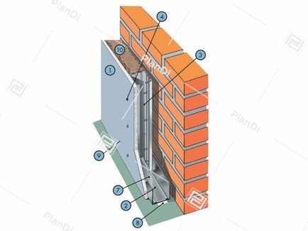 Облицовка С665 ПC100-50 ПН100х40 шаг 400 ГВЛ