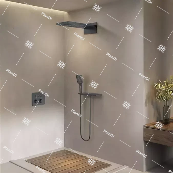 Fontana Trieste Matte Black Wall