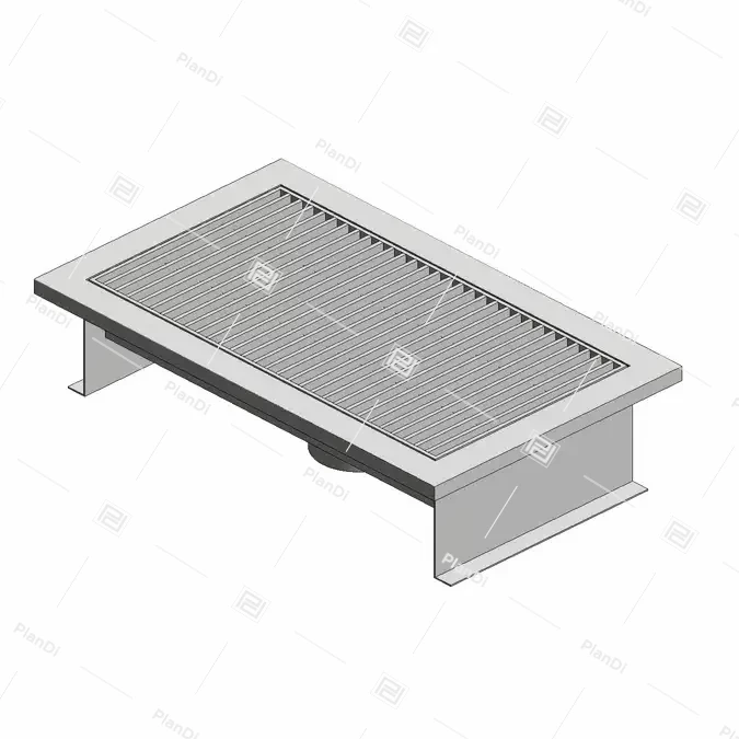 Z893 Floor Receptor with Bar Grate