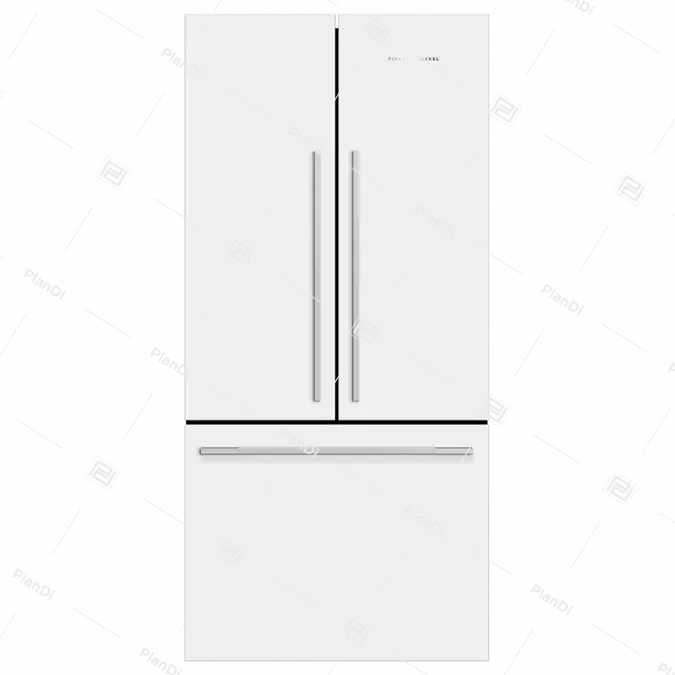 Freestanding French Door Refrigerator, 79cm, 487L - RF522ADW5