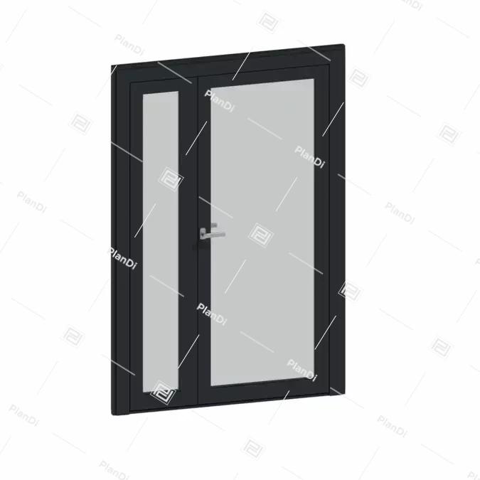 MB-86N SI Door Double Inward Opening for wall / curtain wall