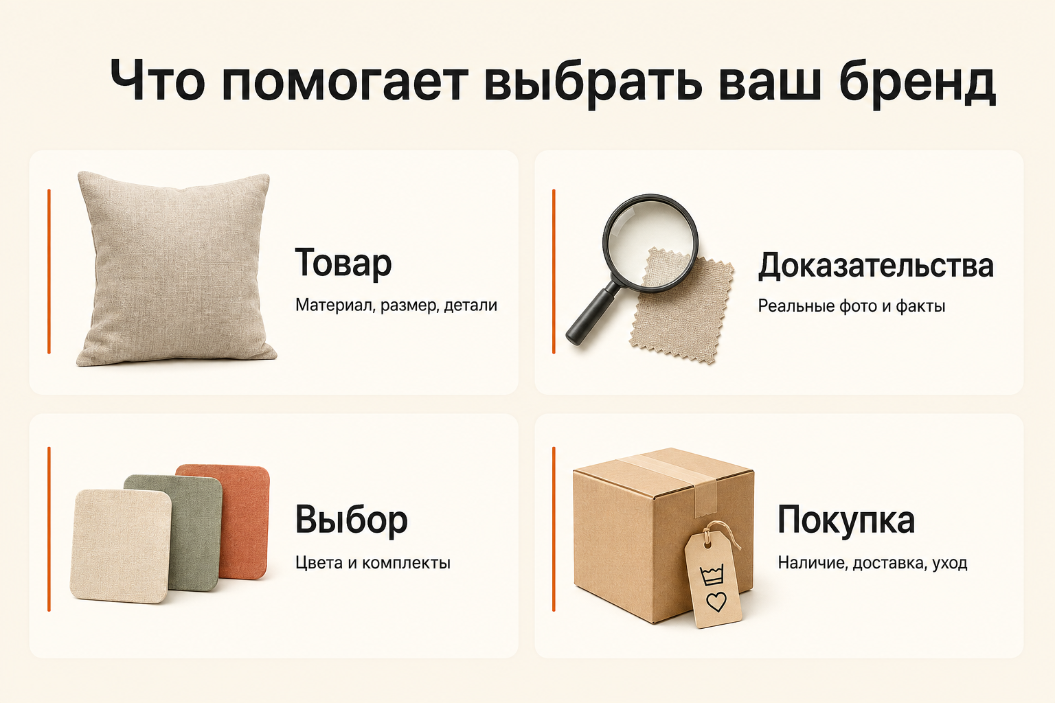 Инфографика: Как оформить интернет-магазин собственного бренда, чтобы покупателю было легко выбрать товар