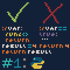 Как правильно писать код? Correct writing #1: Python