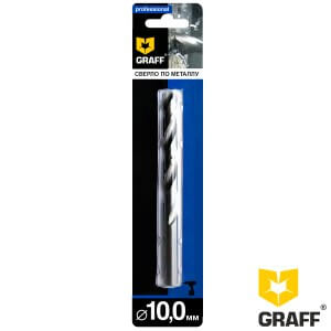 Сверло по металлу 10,0 мм GRAFF, в блистере
