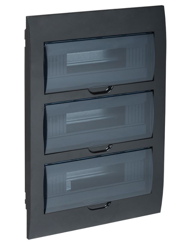 KREPTA 3 Корпус пластиковый ЩРВ-П-36 IP41 черный IEK MKP12-V-36-41-K02