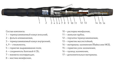 Муфта 3 СТП-10 (25-50) с соединителями ЗЭТА