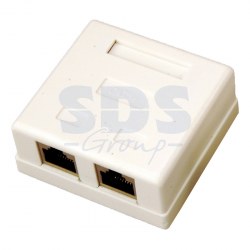 Розетка компьютерная внешняя 2-порта, UTP RJ-45 REXANT(03-0151)
