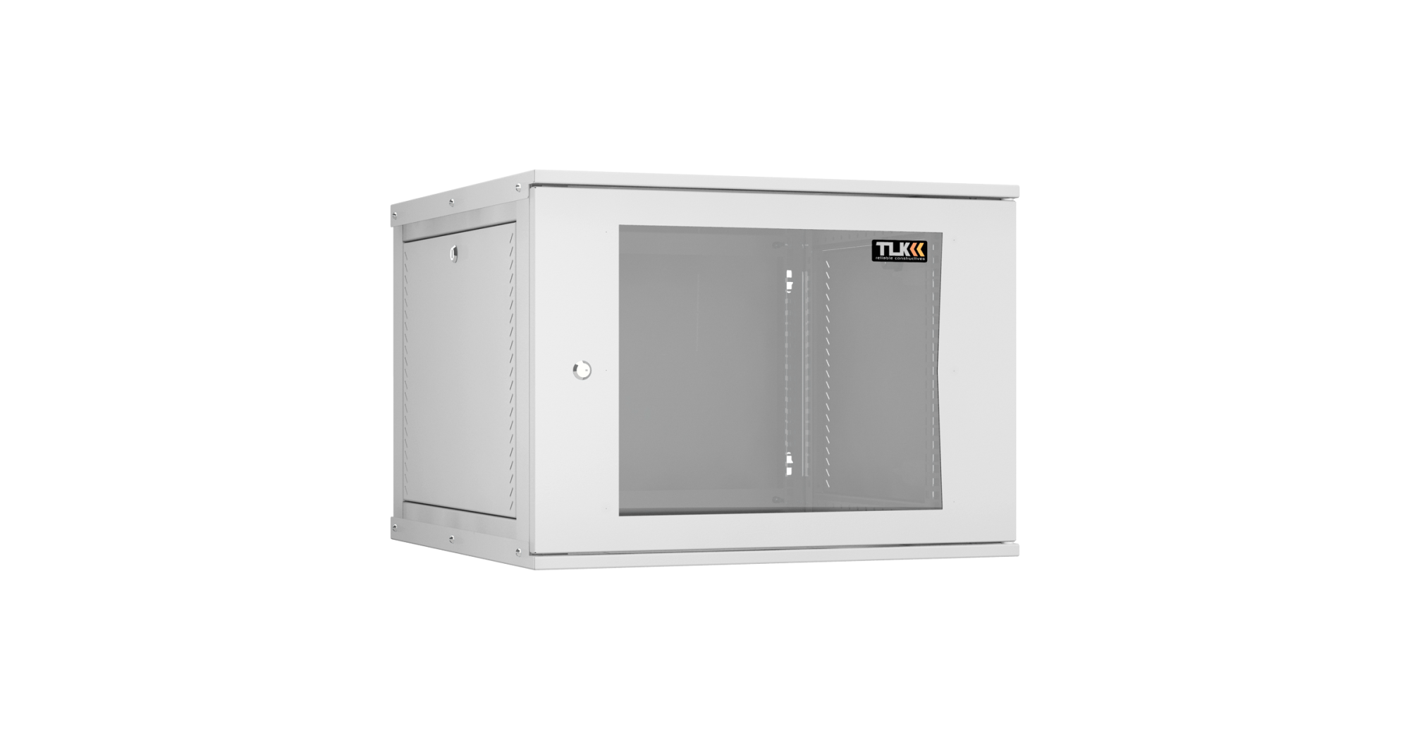 TWI-096060-R-G-GY Настенный разборный шкаф NIKOMAX Essential Line 19", 9U, стекл