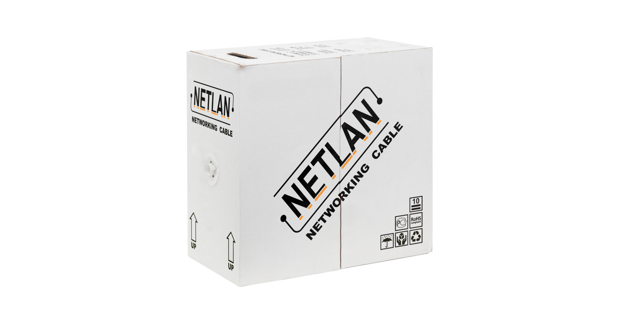 EC-UU004-5E-PE-BK-1 Кабель NETLAN U/UTP 4 пары, внеш.Кат.5e (D) однож., BC (медь) (сеч.0,47 ± 0.1)