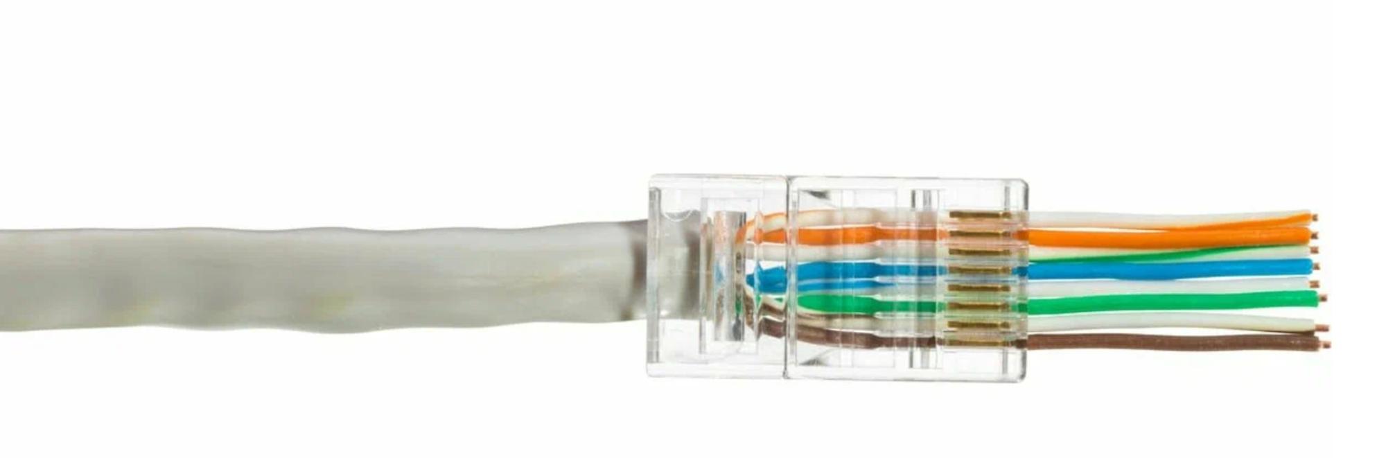 Джек RJ-45 сквозной 8P8C CAT 5e