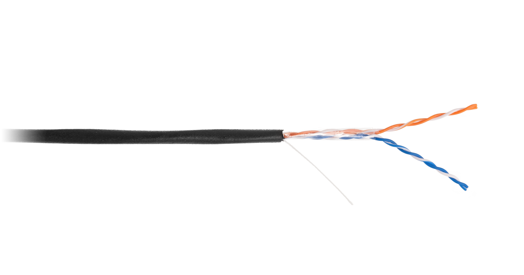 EC-UU002-5-PE-BK Кабель NETLAN U/UTP, Кат.5, внеш, чер. 305м (сеч.0,47 ± 0,01)