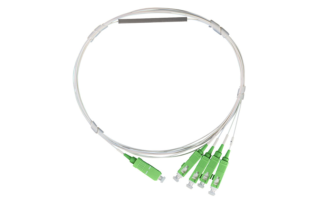 Разветвитель РО-1х4-PLC-SM/0,9-1,5м-SC/APC (гильза)