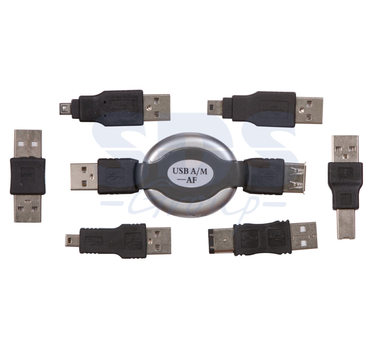 Набор USB удлинитель+6 переходников REXANT 18-1202