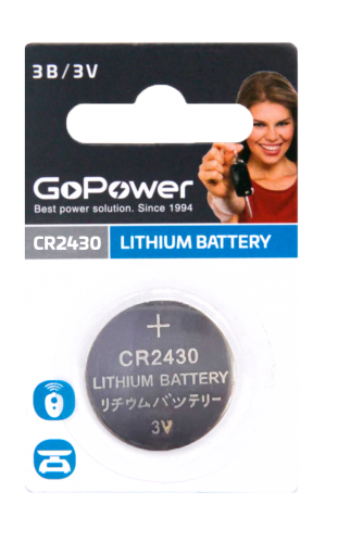 Батарейка CR2430 BL1 GoPower