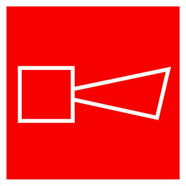 Знак F11 "Звуковой оповещатель" (200х200мм) (плёнка)
