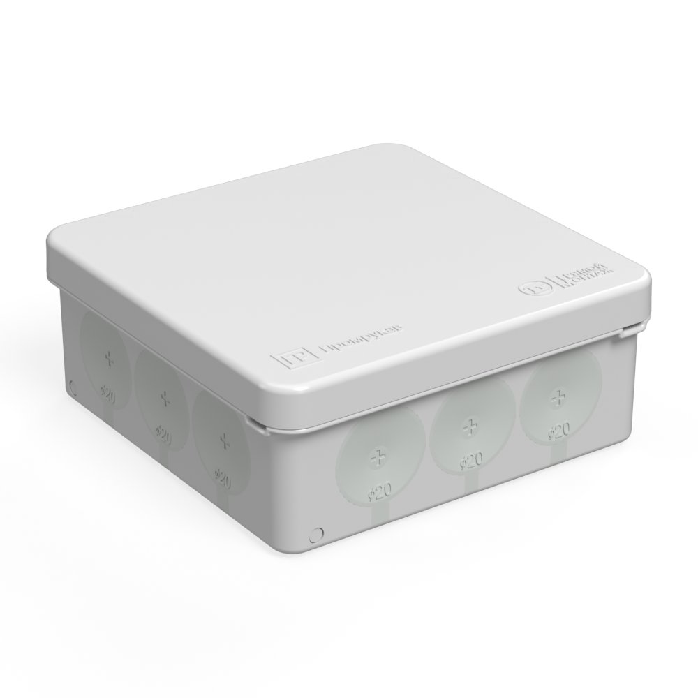 Коробка распределительная двухком безг100х100х40IP66 (HF) (60-0303) серая