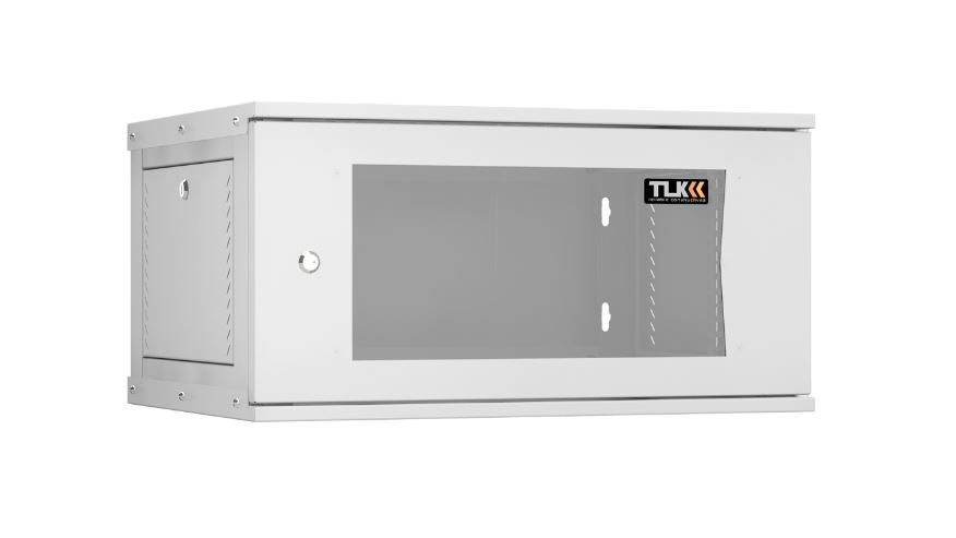 TWI-066045-R-G-GY Настенный разборный шкаф NIKOMAX Essential Line 19", 6U, стекл