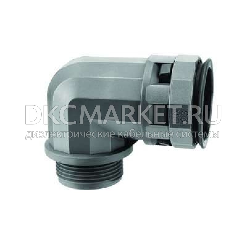 Муфта 90 грд. труба-коробка DN 12 мм, М16х1,5, полиамид, черный, PAN12M16N