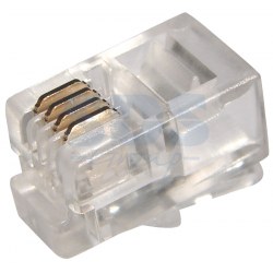 Джек телефонный UTP, RJ-9 (4P4C), CAT 3 REXANT (05-1001)