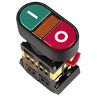 Кнопка APBB-22N "I-O" d22мм неон/240В 1з+1р ИЭК BBD10-APBB-K51