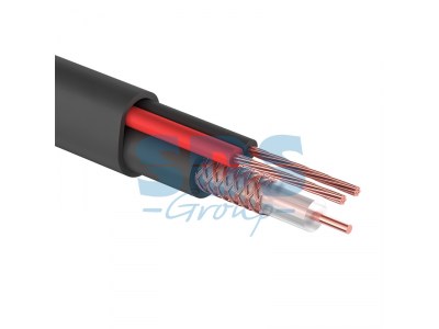 Кабель КВК-П-2 +2x0,50 мм² (Cu/Cu) черный, 200 м, (01-4214)